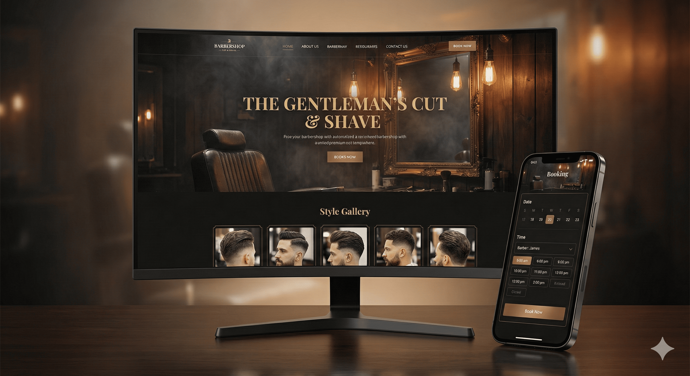 Barbershop Website Design